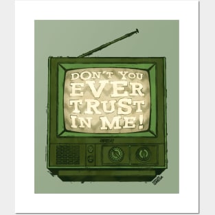 DON'T TRUST (GREEN VARIANT) Posters and Art